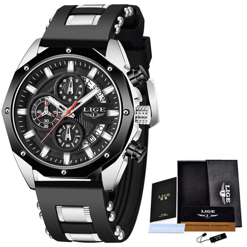 Quartz Watches for Men Fashion Silicone Sport Waterproof Military Watch Men Casual Business Date Chronograph Relojes Hombre
Quartz Watches for Men Fashion Silicone Sport Waterproof Military Watch Men Casual Business Date Chronograph Relojes Hombre