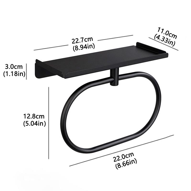 Stainless Steel Towel Ring Wall Mounted Brushed Towel Holder With Shelf Storage Organizer for Bathroom Kitchen Living Room чёрный
Stainless Steel Towel Ring Wall Mounted Brushed Towel Holder With Shelf Storage Organizer for Bathroom Kitchen Living Room чёрный