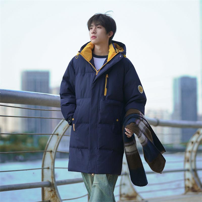 Men s Mid-Length Hooded Cotton-Padded Winter Jacket - Thick, Loose, and Warm Workwear S темно-синього кольору
Men s Mid-Length Hooded Cotton-Padded Winter Jacket - Thick, Loose, and Warm Workwear S темно-синього кольору