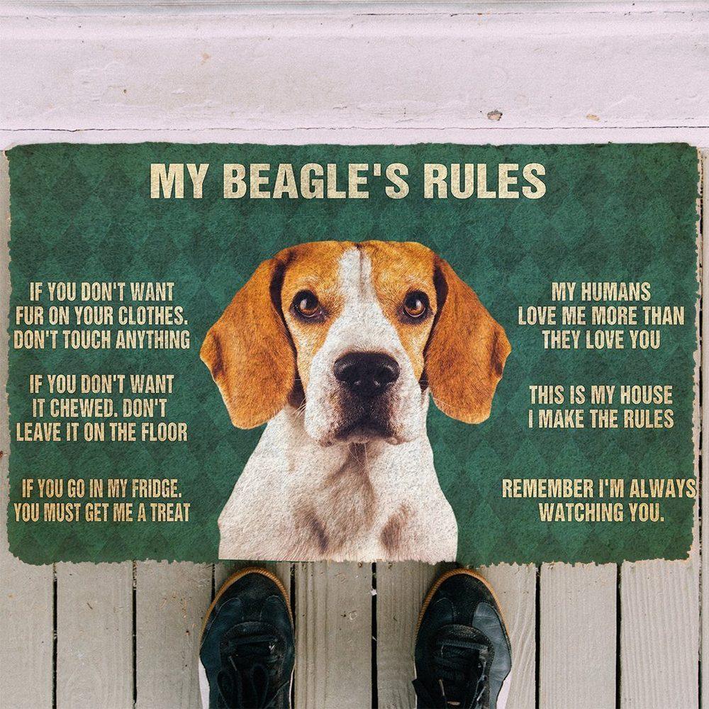 Please Remember Beagle Dog House Rules Custom Doormat Decor Print Carpet Soft Flannel Non-Slip Doormat for Bedroom Porch
Please Remember Beagle Dog House Rules Custom Doormat Decor Print Carpet Soft Flannel Non-Slip Doormat for Bedroom Porch