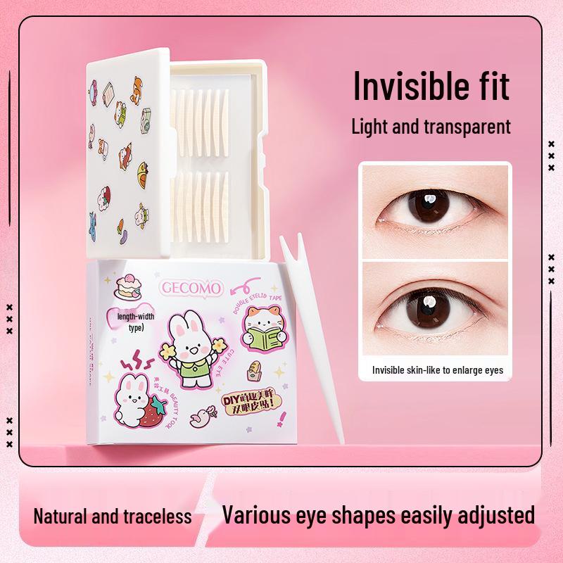 GECOMO Invisible Seamless Double Eyelid Stickers for Natural, Long-lasting Eye Shaping 240 stickers
GECOMO Invisible Seamless Double Eyelid Stickers for Natural, Long-lasting Eye Shaping 240 stickers