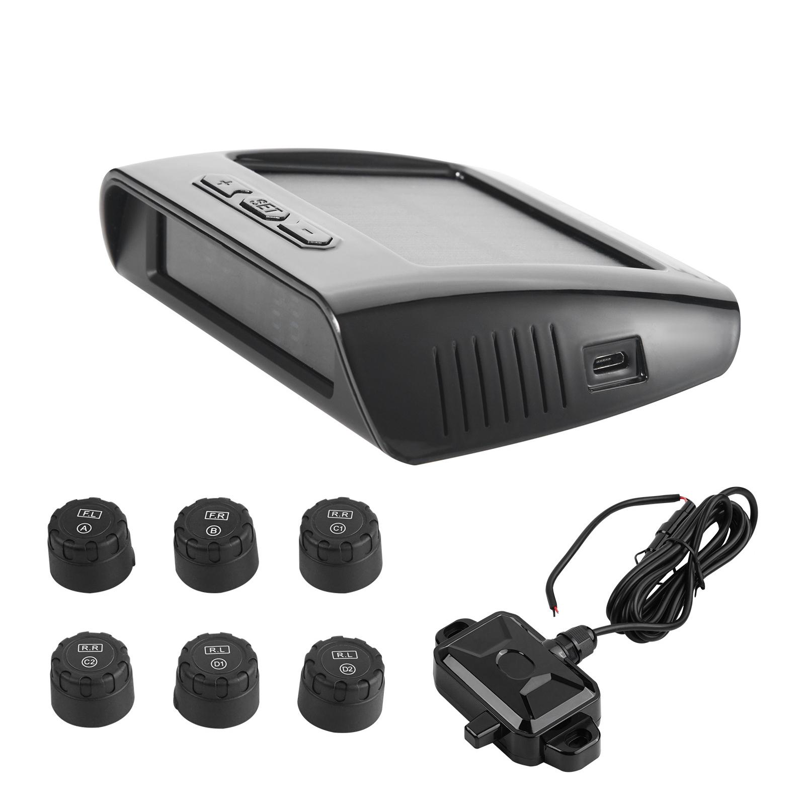 SucceBuy Universal Wireless RV Tire Pressure Monitoring System 0-199/7.3-116 PSI Trailer TPMS Car Alarm System Waterproof Sensor
SucceBuy Universal Wireless RV Tire Pressure Monitoring System 0-199/7.3-116 PSI Trailer TPMS Car Alarm System Waterproof Sensor