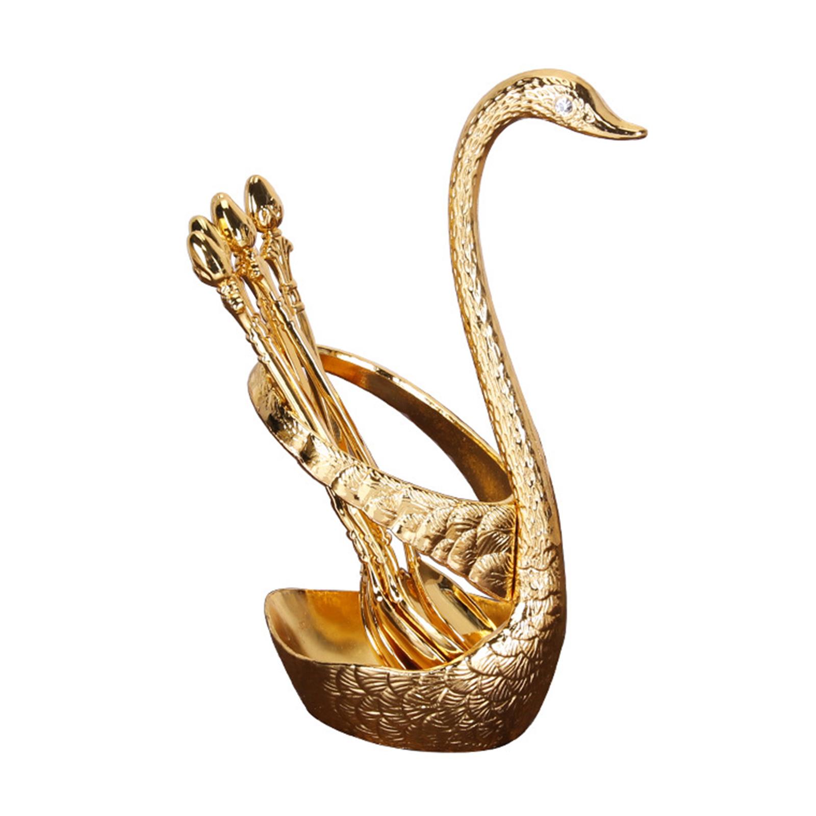 Виделки для фруктів з нержавіючої сталі, ложки для перемішування, металеві десертні столові прилади з тримачем для зберігання лебедя для торта, кави, 6 шт. 1
Виделки для фруктів з нержавіючої сталі, ложки для перемішування, металеві десертні столові прилади з тримачем для зберігання лебедя для торта, кави, 6 шт. 1