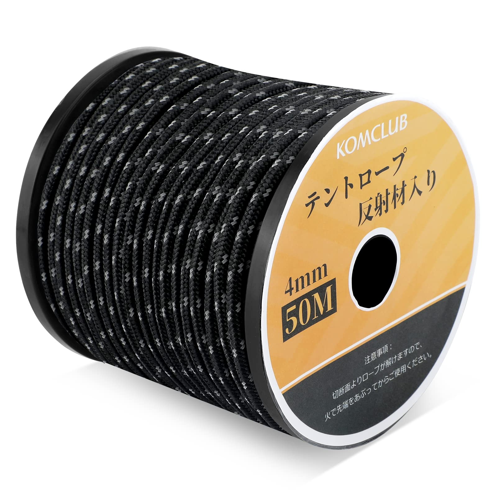 KOMCLUB Tent Rope Paracord Reflective Material Guy Rope Total Length 50m Tarp Rope Guy Rope Thickness 4mm Black чёрный
KOMCLUB Tent Rope Paracord Reflective Material Guy Rope Total Length 50m Tarp Rope Guy Rope Thickness 4mm Black чёрный