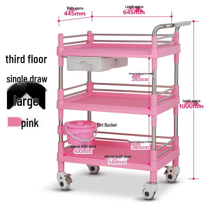 Трирівневий медичний візок з шухлядою - Тихий, Пластиковий візок для пологового відділення світло-синій колір
Трирівневий медичний візок з шухлядою - Тихий, Пластиковий візок для пологового відділення світло-синій колір