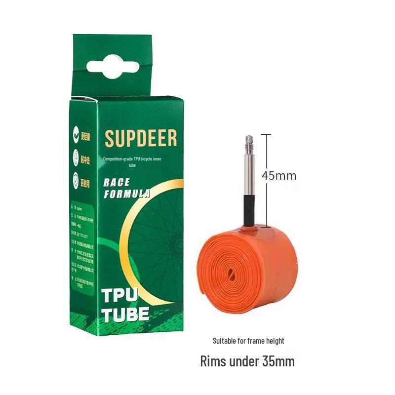 Ultra-Light TPU Inner Tube with French Half-Metal Valve for Road, Gravel & Mountain Bikes - Special Anti-Puncture Design
Ultra-Light TPU Inner Tube with French Half-Metal Valve for Road, Gravel & Mountain Bikes - Special Anti-Puncture Design