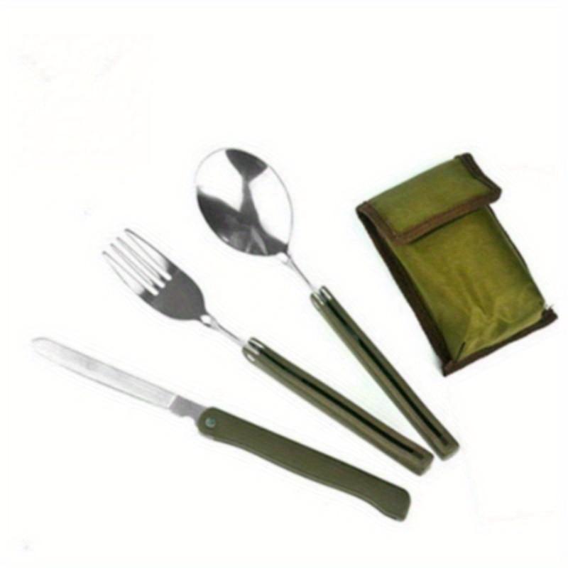 Military Green Folding Knife Outdoor Camping Tool Set with Portable Combination Tableware Bag
Military Green Folding Knife Outdoor Camping Tool Set with Portable Combination Tableware Bag