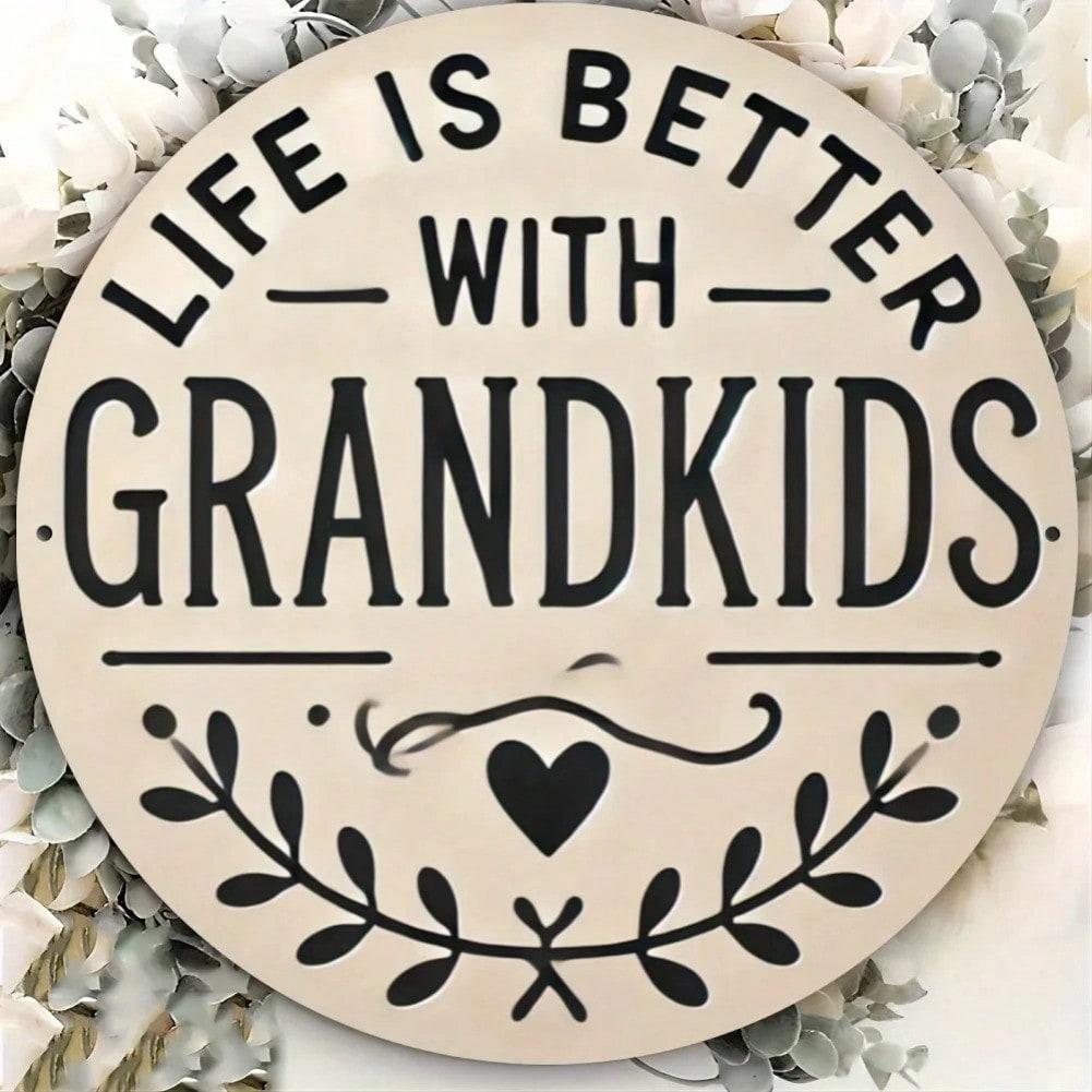 Vintage Floral Heart Aluminum Wall Art Sign Grandkids Round Decor 20x20 різнокольоровий
Vintage Floral Heart Aluminum Wall Art Sign Grandkids Round Decor 20x20 різнокольоровий