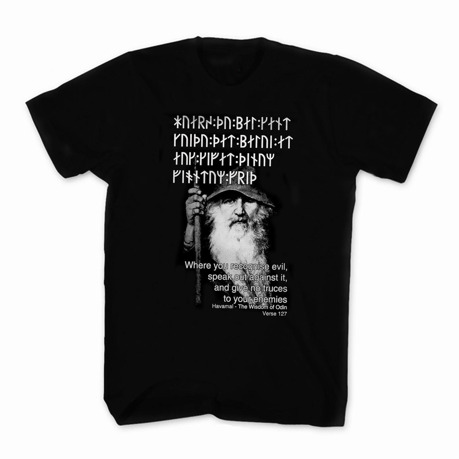 Nordic Warrior Speak Out Against Evil Havamal Verse 127 Odin Wisdom TShirt 100 Cotton ONeck Short Sleeve Casual Mens Tshirt S
Nordic Warrior Speak Out Against Evil Havamal Verse 127 Odin Wisdom TShirt 100 Cotton ONeck Short Sleeve Casual Mens Tshirt S