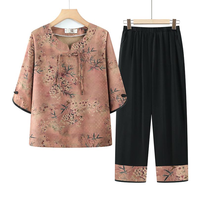 Mom s Chinese Style Summer Two-Piece Set for Middle-aged and Elderly Women - Perfect for Mother s Day XL (suggested 40-50 kg) красный
Mom s Chinese Style Summer Two-Piece Set for Middle-aged and Elderly Women - Perfect for Mother s Day XL (suggested 40-50 kg) красный