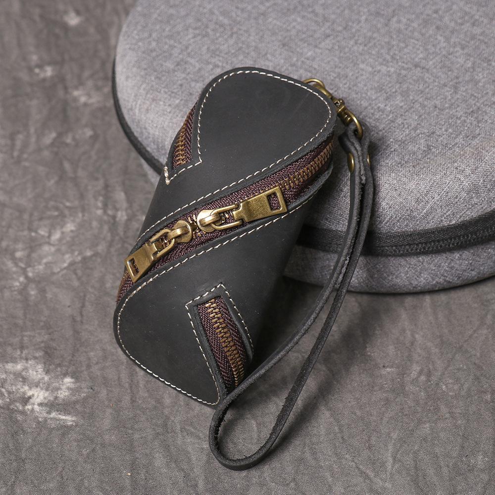 Explosive Retro Drawstring Leather Key Bag, Crazy Horse Leather Hand-held Coin Purse, Multifunctional Cowhide Zipper Small Bag чёрный
Explosive Retro Drawstring Leather Key Bag, Crazy Horse Leather Hand-held Coin Purse, Multifunctional Cowhide Zipper Small Bag чёрный
