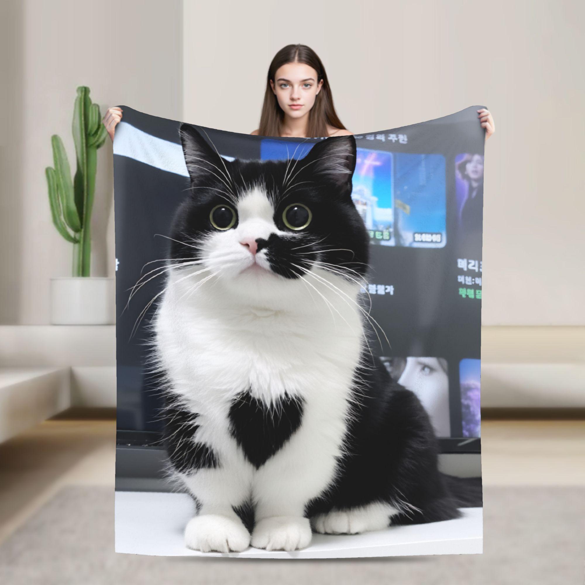 Warm BlanketGirls Boys Airplane Travel Black & White Tuxedo Cat Throw Blanket Flannel Bedspread For Home Decor Sofa Bed Cover 75x90cm
Warm BlanketGirls Boys Airplane Travel Black & White Tuxedo Cat Throw Blanket Flannel Bedspread For Home Decor Sofa Bed Cover 75x90cm