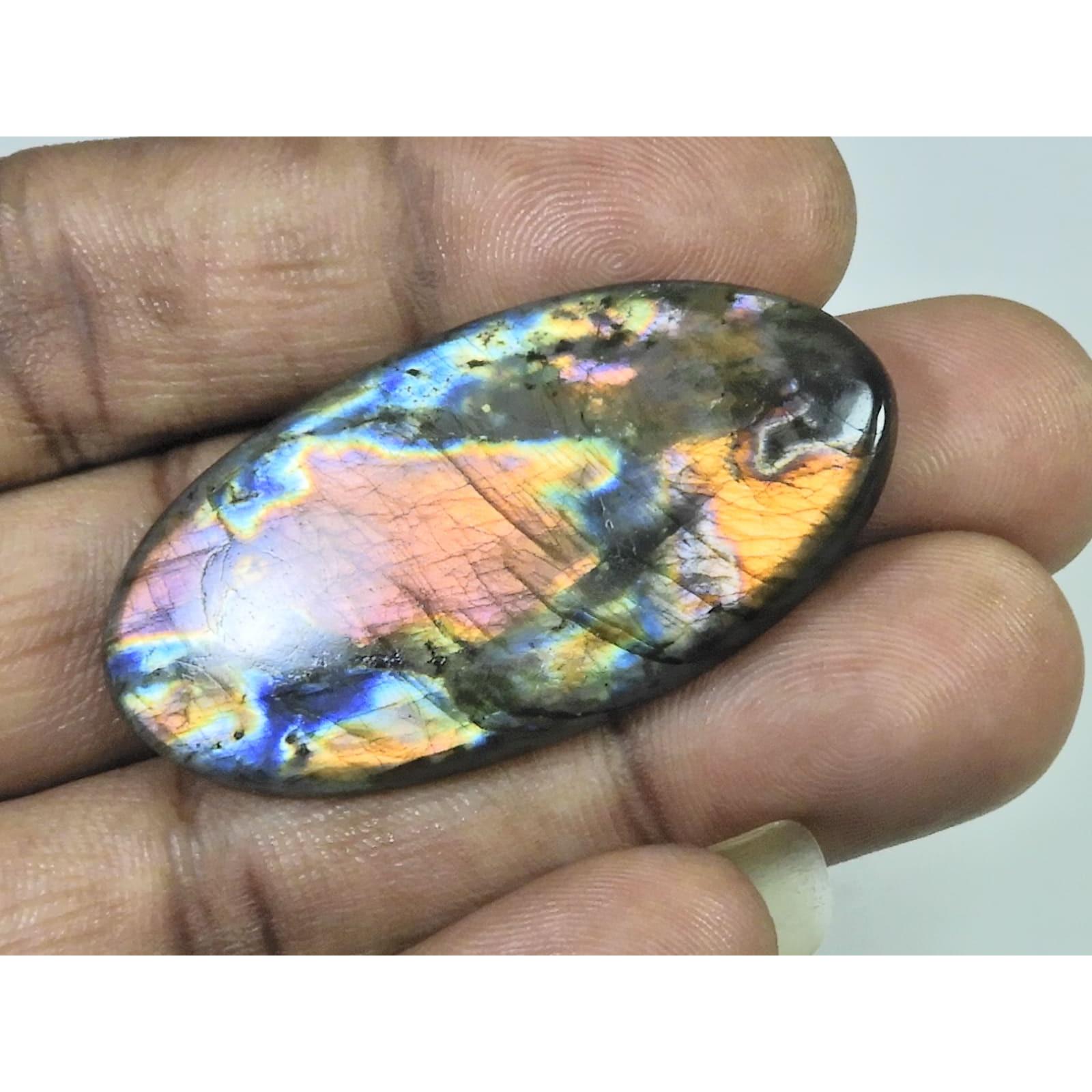 23X48X05MM Natural Purple Labradorite Spectrolite Oval Loose Gemstone 61Cts. D-430
23X48X05MM Natural Purple Labradorite Spectrolite Oval Loose Gemstone 61Cts. D-430