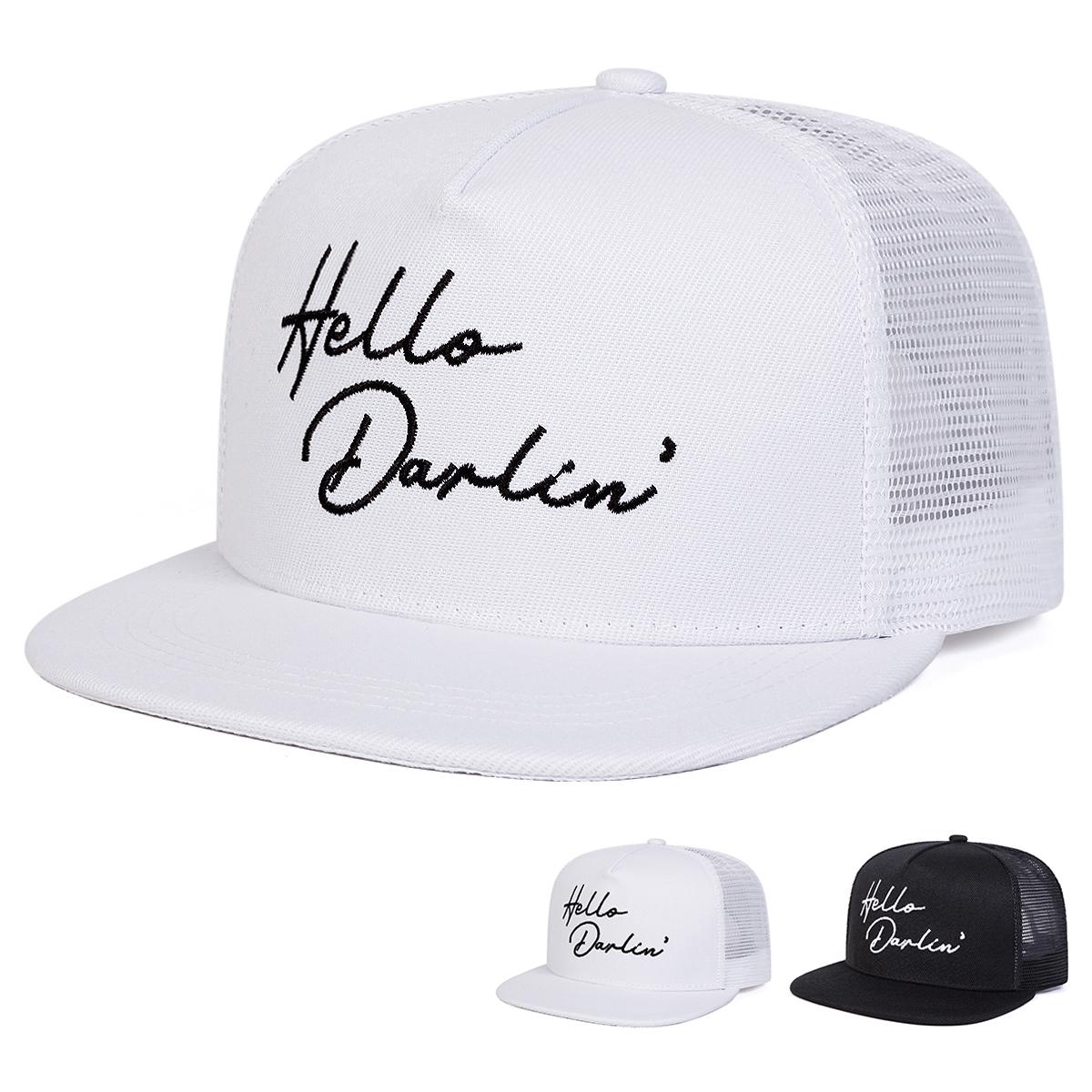 Unisex Hello Darlin Embroidery Hip-hop Net Hats Spring Summer Outdoor Adjustable Casual Baseball Caps Trucker Caps Sunscreen Hat білий
Unisex Hello Darlin Embroidery Hip-hop Net Hats Spring Summer Outdoor Adjustable Casual Baseball Caps Trucker Caps Sunscreen Hat білий