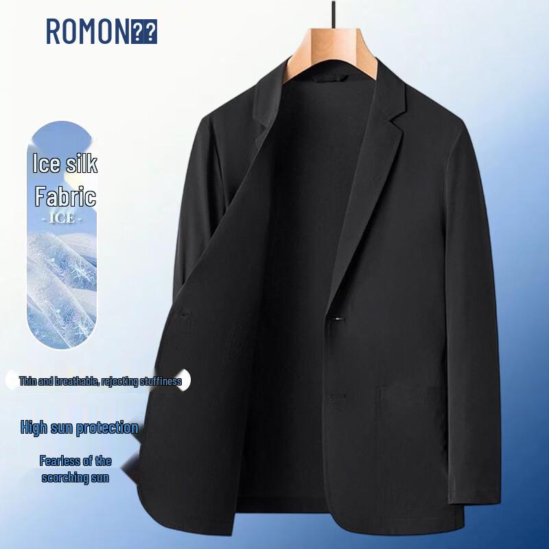 ROMON Men s Summer Ice Silk Business Casual Blazer with UV Protection M/170
ROMON Men s Summer Ice Silk Business Casual Blazer with UV Protection M/170