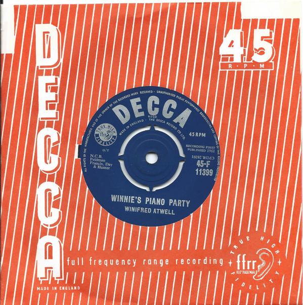 7inch Record WINIFRED ATWELL - Winnie s Piano Party 45F11399 Decca 1961 UK Jazz Used
7inch Record WINIFRED ATWELL - Winnie s Piano Party 45F11399 Decca 1961 UK Jazz Used