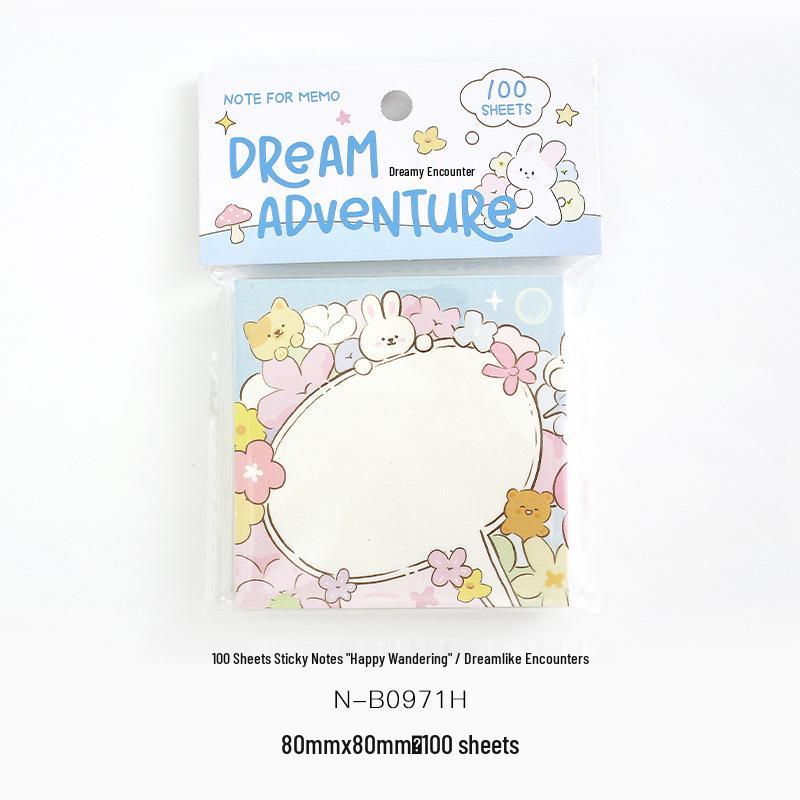 100 Sheets Happiness Roaming Series Sticky Notes - Artistic Floral Designs for Student Diaries & Handwritten Messages
100 Sheets Happiness Roaming Series Sticky Notes - Artistic Floral Designs for Student Diaries & Handwritten Messages