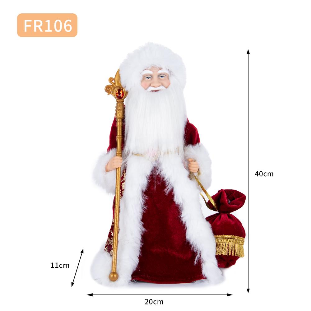 40cm Classic Red & Gold Santa Claus Figurine
40cm Classic Red & Gold Santa Claus Figurine