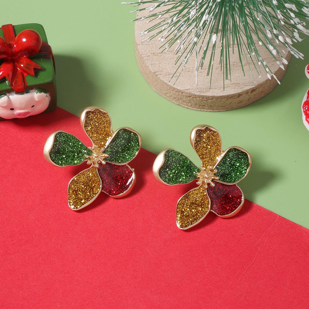 Christmas exquisite, niche, simple fashion, colorful flower stud earrings, versatile daily commuter girl різнокольоровий
Christmas exquisite, niche, simple fashion, colorful flower stud earrings, versatile daily commuter girl різнокольоровий