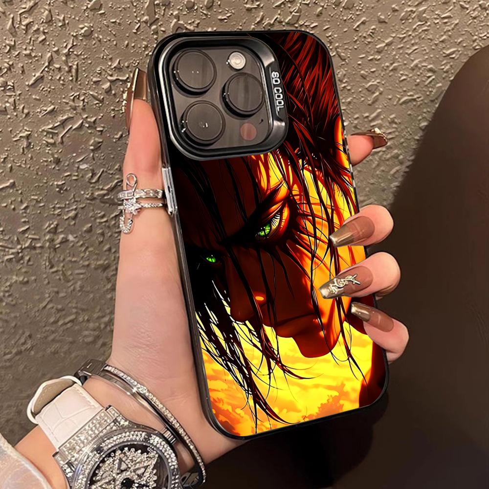 AOT Eren Yeager Translucent Mobile Phone Case for iPhone 17 16 15 14 13 12 11 X XR XS Air Pro Max Plus Colorful Cover iPhone X
AOT Eren Yeager Translucent Mobile Phone Case for iPhone 17 16 15 14 13 12 11 X XR XS Air Pro Max Plus Colorful Cover iPhone X