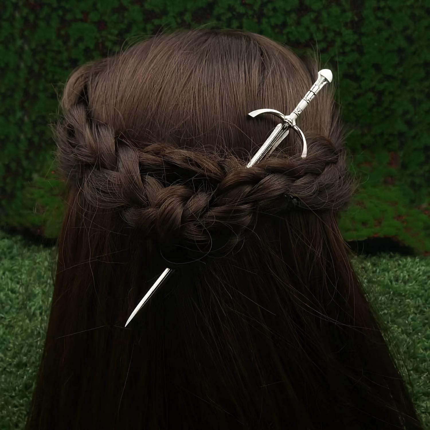 Knight Sword Hairpin Unique New Sword Stylish Hair Accessory for Women
Knight Sword Hairpin Unique New Sword Stylish Hair Accessory for Women