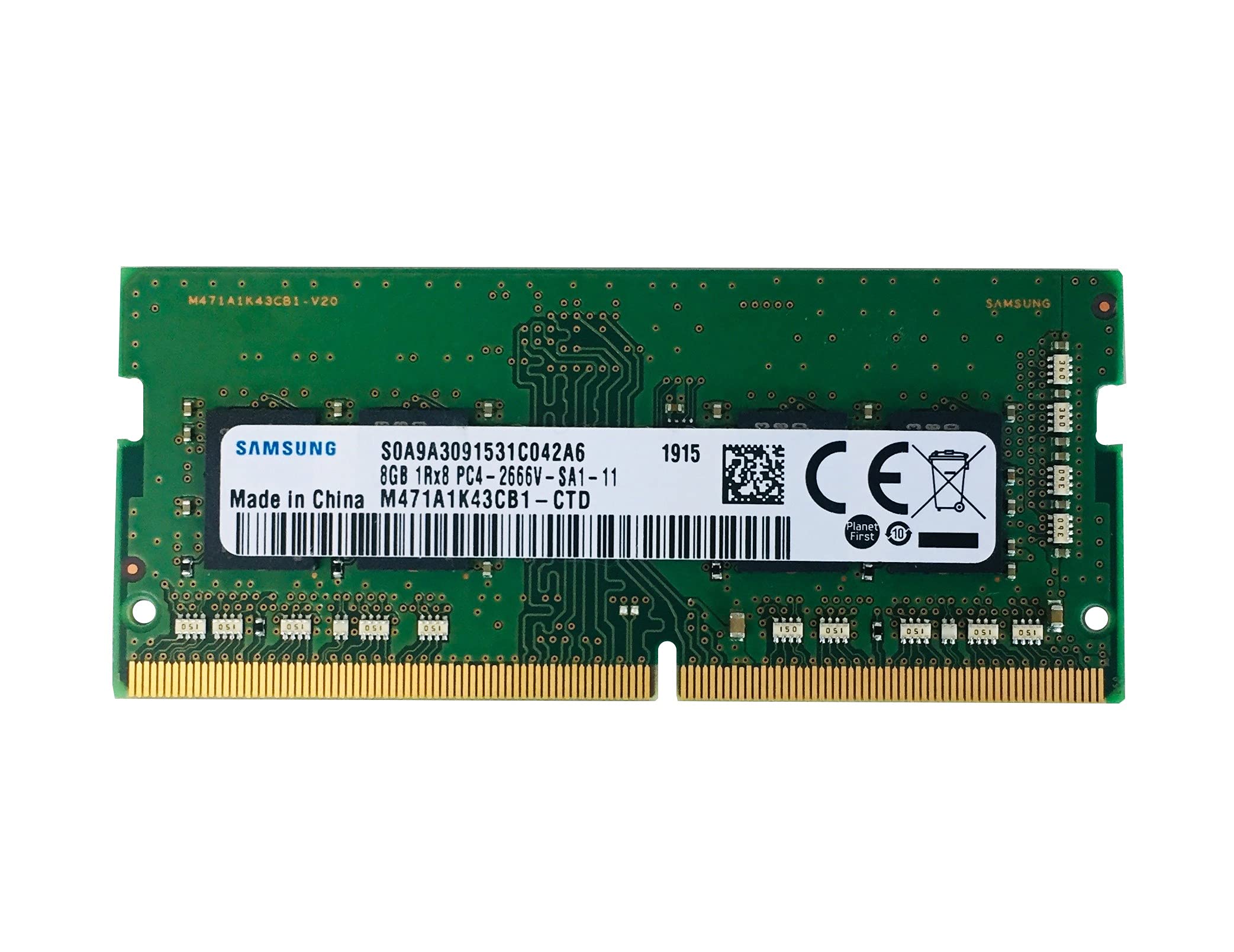 Samsung ОРИГІНАЛ Samsung Genuine PC4-21300 DDR4-2666 8 ГБ пам яті ноутбука 260pin SO-DIMM M471A1K43CB1-CTD
Samsung ОРИГІНАЛ Samsung Genuine PC4-21300 DDR4-2666 8 ГБ пам яті ноутбука 260pin SO-DIMM M471A1K43CB1-CTD