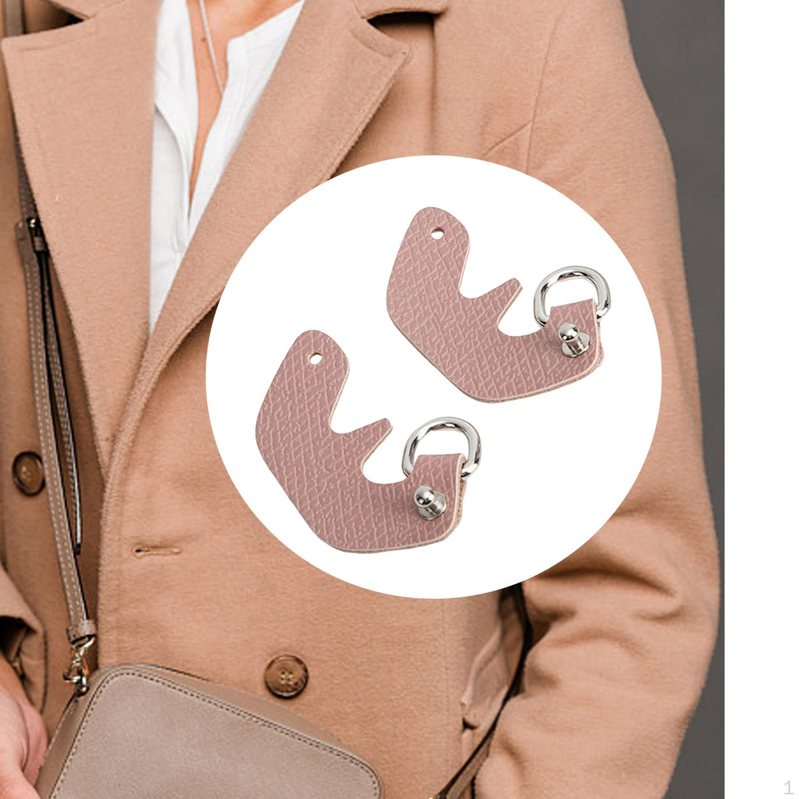 2 Сумка Трансформация Аксессуары для ПУ Кожаный Плечевой Ремень Багажные Ремни Без Пробивки светло-розовый