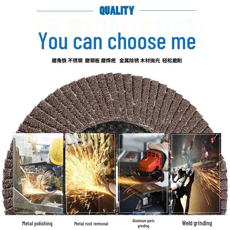 Angle Grinder Flap Disc for Woodworking & Metal Polishing
Angle Grinder Flap Disc for Woodworking & Metal Polishing