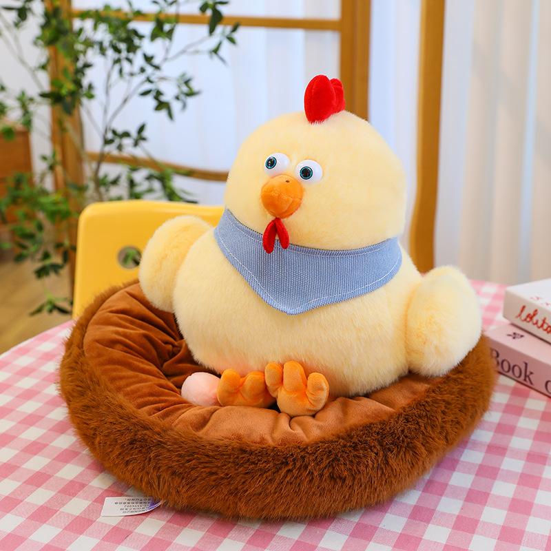 Creative chick doll throw pillow hen laying eggs plush toy chicken nest hatching chick baby soothing doll 30cm
Creative chick doll throw pillow hen laying eggs plush toy chicken nest hatching chick baby soothing doll 30cm