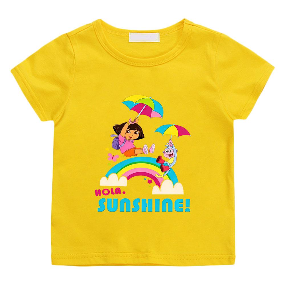 100% Cotton Dora Cartoon Print Kids T-shirt 2-12Y Boys Girls Unisex Fashion Anime Short Sleeve O Neck Casual Tops Toddler Summer 160 жовтий
100% Cotton Dora Cartoon Print Kids T-shirt 2-12Y Boys Girls Unisex Fashion Anime Short Sleeve O Neck Casual Tops Toddler Summer 160 жовтий