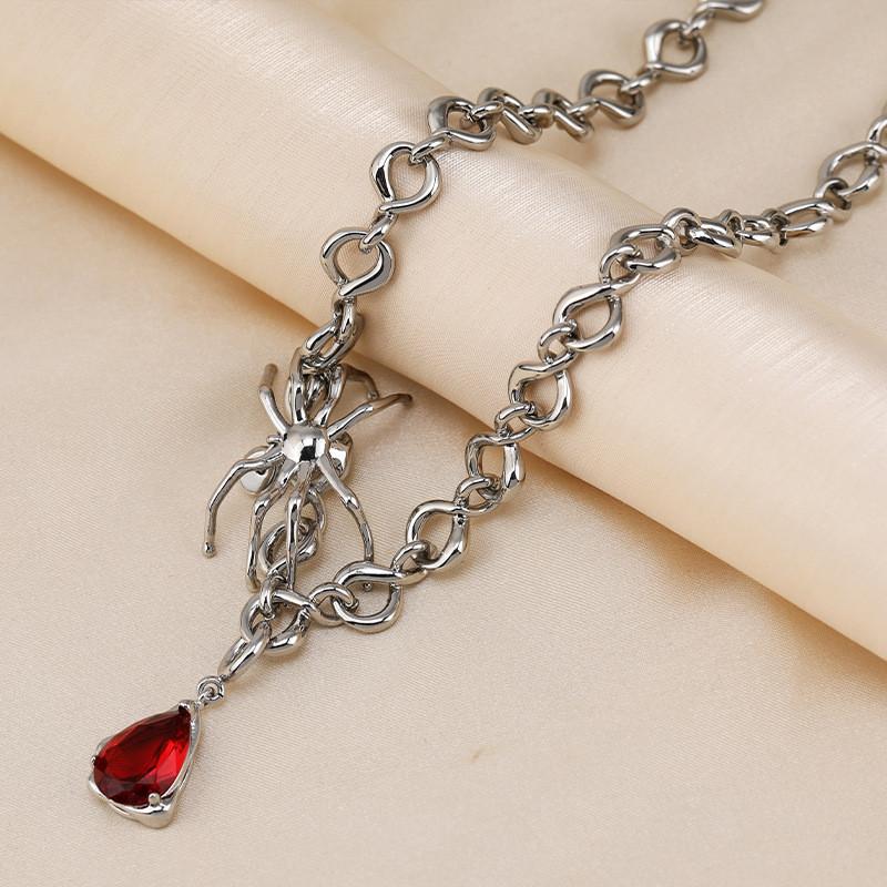 Unique Minimalist Titanium Steel Spider Ruby Pendant Necklace For Unisex Fashion Accessory
Unique Minimalist Titanium Steel Spider Ruby Pendant Necklace For Unisex Fashion Accessory