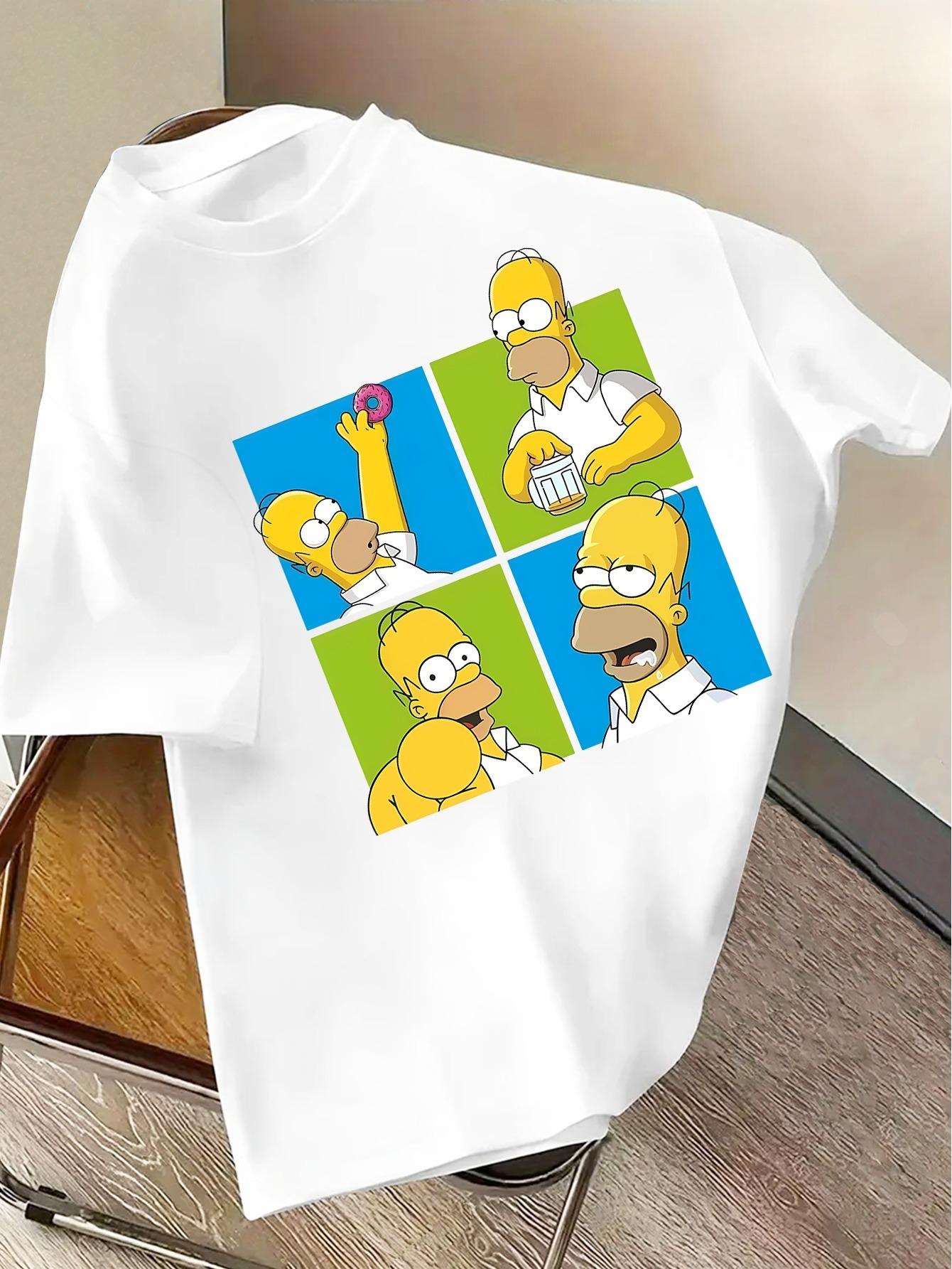 2026 Summer Disney The Simpson Graphic Tshirt Men Women Fashion Cotton Quality Casual Loose Short Sleeve Classic Unisex S
2026 Summer Disney The Simpson Graphic Tshirt Men Women Fashion Cotton Quality Casual Loose Short Sleeve Classic Unisex S