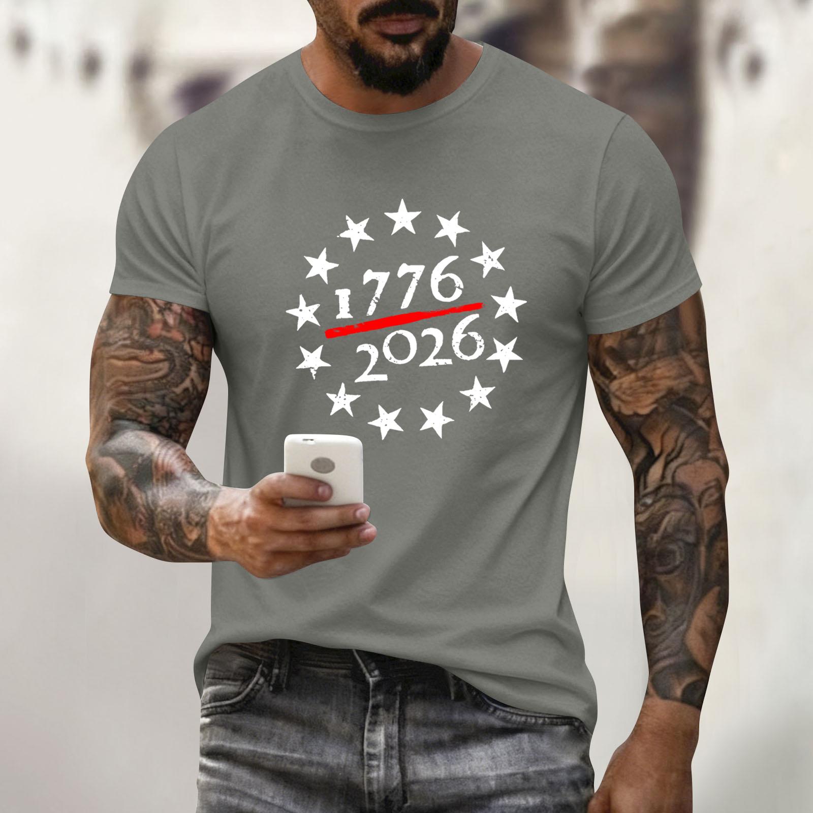 Men s Holiday Print Round Neck Short Sleeve Top Casual Sports Top XXXL
Men s Holiday Print Round Neck Short Sleeve Top Casual Sports Top XXXL