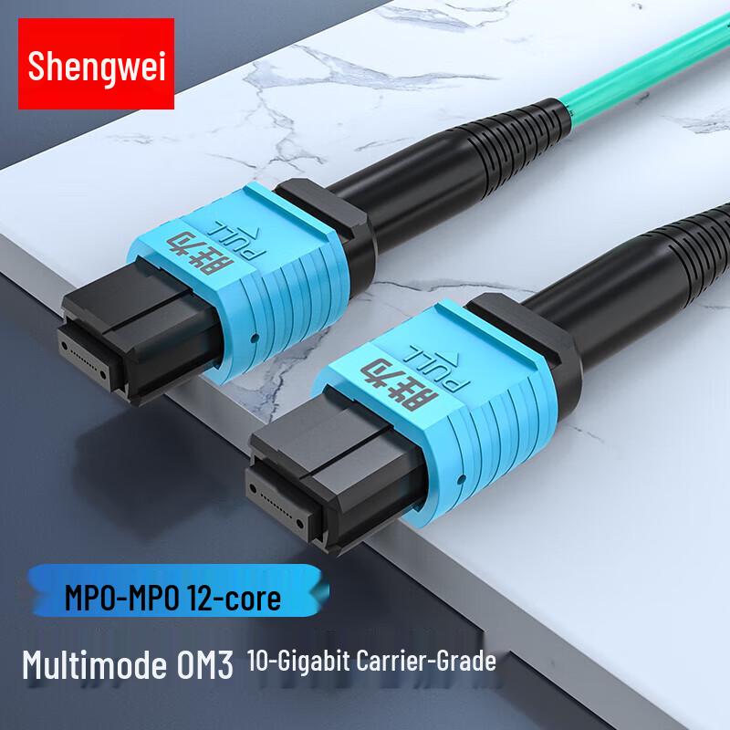Shengwei 12-Core MPO-MPO OM3 Multimode Fiber Optic Patch Cable 1m
Shengwei 12-Core MPO-MPO OM3 Multimode Fiber Optic Patch Cable 1m
