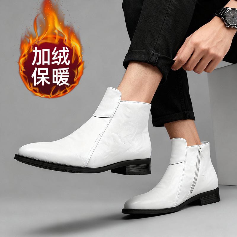 Men s Chelsea boots 2026 vintage British leather boots casual leather shoes men s winter fleece warm short boots 44
Men s Chelsea boots 2026 vintage British leather boots casual leather shoes men s winter fleece warm short boots 44