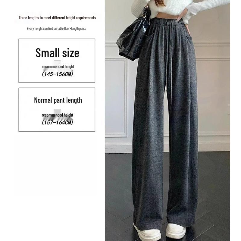 Petite Oatmeal Wide-Leg Pants for Women - High Waist, Drapey, Loose Fit, Floor-Length for Spring and Autumn. XL (116-125 lbs)
Petite Oatmeal Wide-Leg Pants for Women - High Waist, Drapey, Loose Fit, Floor-Length for Spring and Autumn. XL (116-125 lbs)