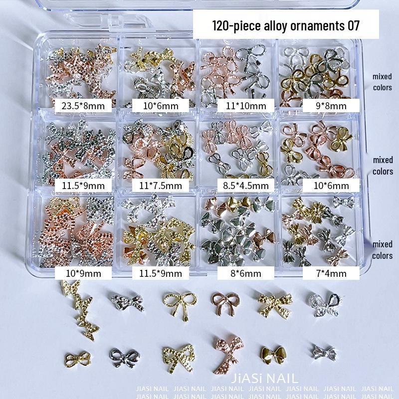 12-Grid Mixed Nail Art Decoration Set: Pearls, Hearts, Alloy Butterflies, Rhinestones
12-Grid Mixed Nail Art Decoration Set: Pearls, Hearts, Alloy Butterflies, Rhinestones