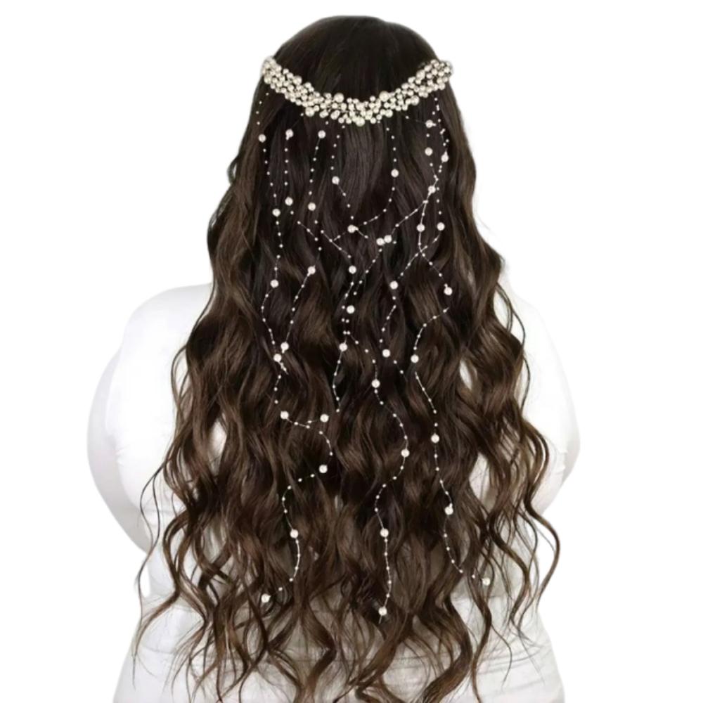 Romantic Pearl Tassels Hair Accessories Elegant Wedding Hair Piece Wedding Dress белый
Romantic Pearl Tassels Hair Accessories Elegant Wedding Hair Piece Wedding Dress белый