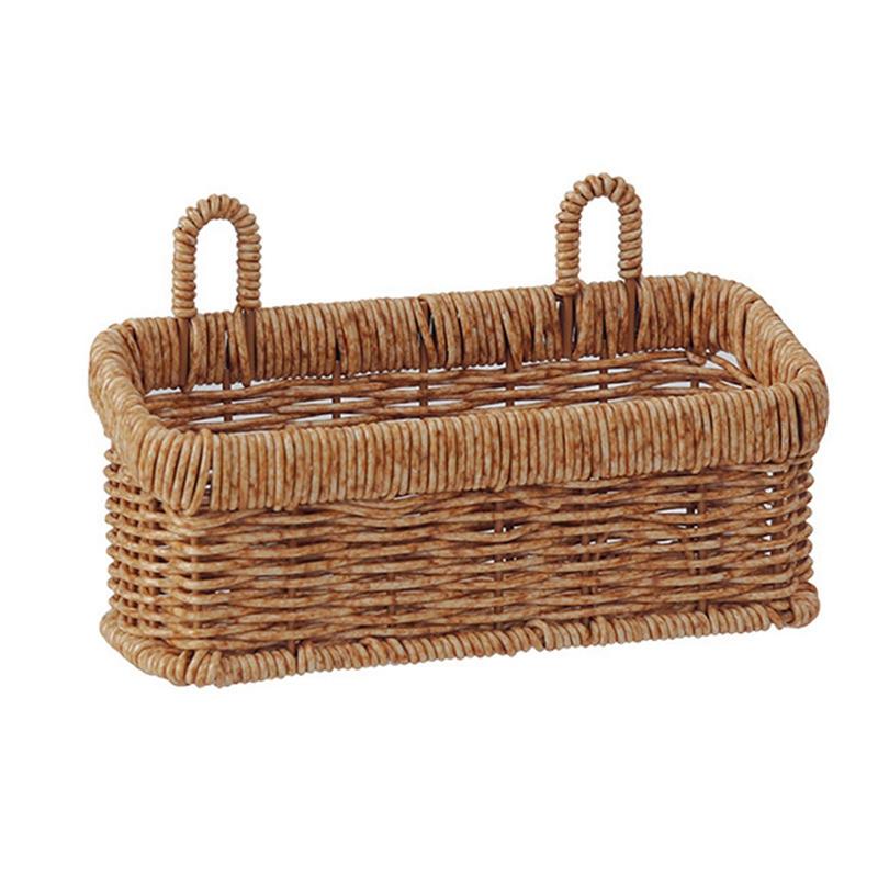 Woven Storage Basket Wall Hanging Portable Rattan Weaving Basket Flower Plant Pot Desktop Kitchen Vegetables Sundries Storage
Woven Storage Basket Wall Hanging Portable Rattan Weaving Basket Flower Plant Pot Desktop Kitchen Vegetables Sundries Storage