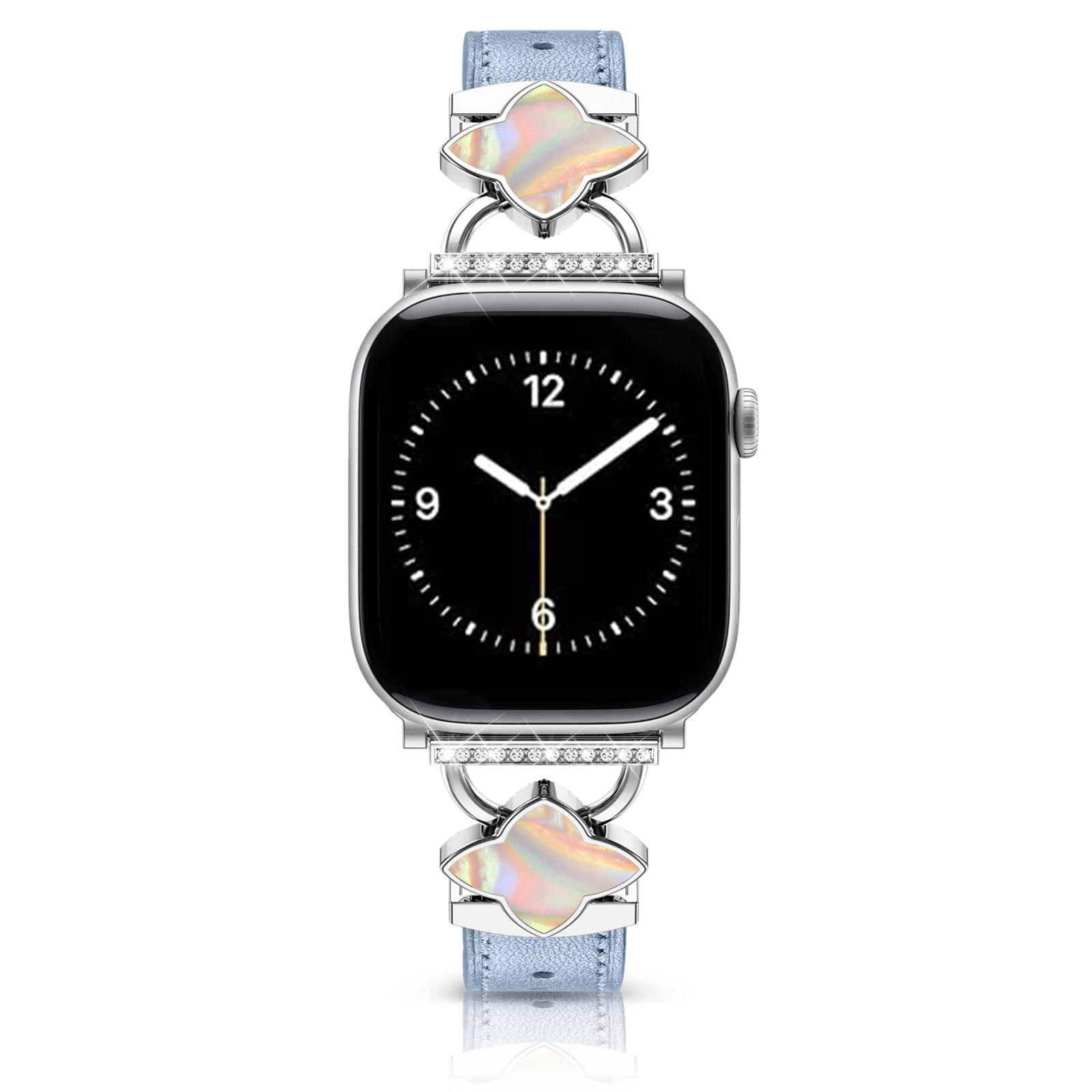 Watch Band For Apple Watch Series 10 Ultra 8 9 8 7 SE 6 5 4 3 2 1 46mm 49mm 45mm 44mm 42mm Four-Pointed Star Genuine Cow Leather Strap Blue
Watch Band For Apple Watch Series 10 Ultra 8 9 8 7 SE 6 5 4 3 2 1 46mm 49mm 45mm 44mm 42mm Four-Pointed Star Genuine Cow Leather Strap Blue