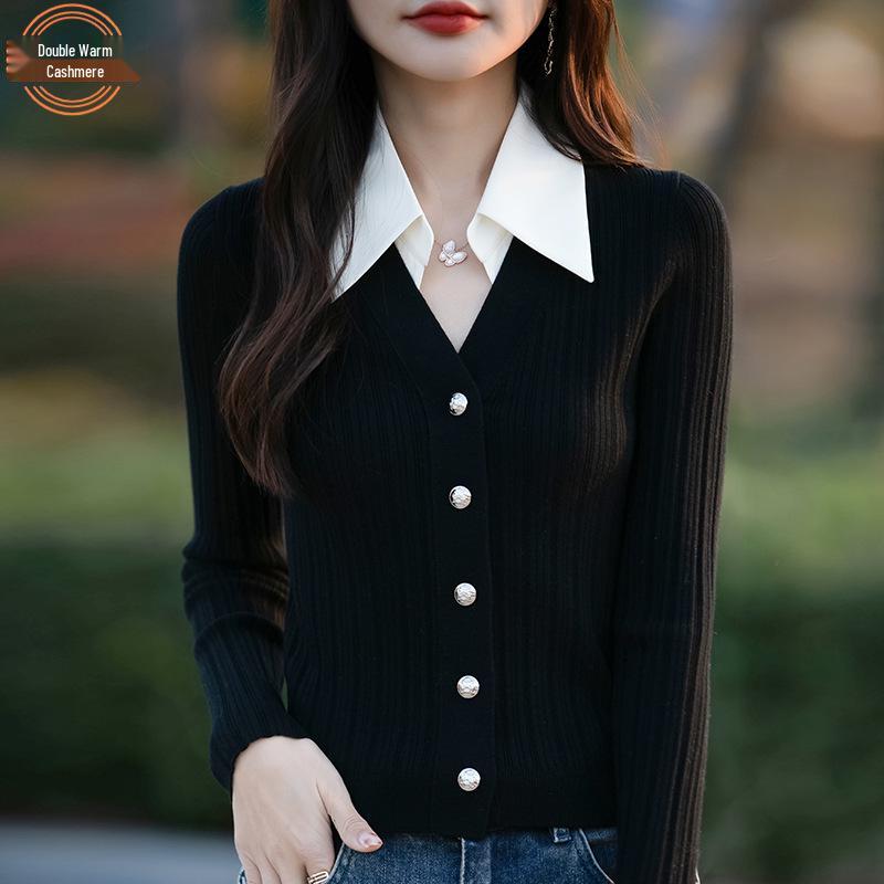 Women s Polo Collar Knitwear Two-Piece: Slimming Sweater & Fashionable Long-Sleeve Top L
Women s Polo Collar Knitwear Two-Piece: Slimming Sweater & Fashionable Long-Sleeve Top L