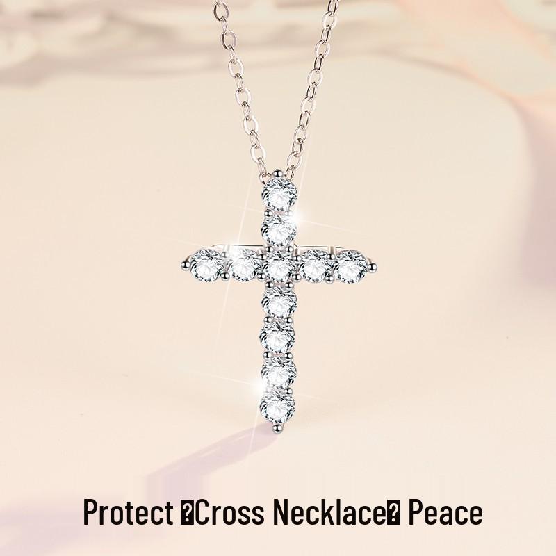 Women s Retro Moissanite Cross Pendant Necklace, S925 Sterling Silver Clavicle Chain 925 Silver
Women s Retro Moissanite Cross Pendant Necklace, S925 Sterling Silver Clavicle Chain 925 Silver