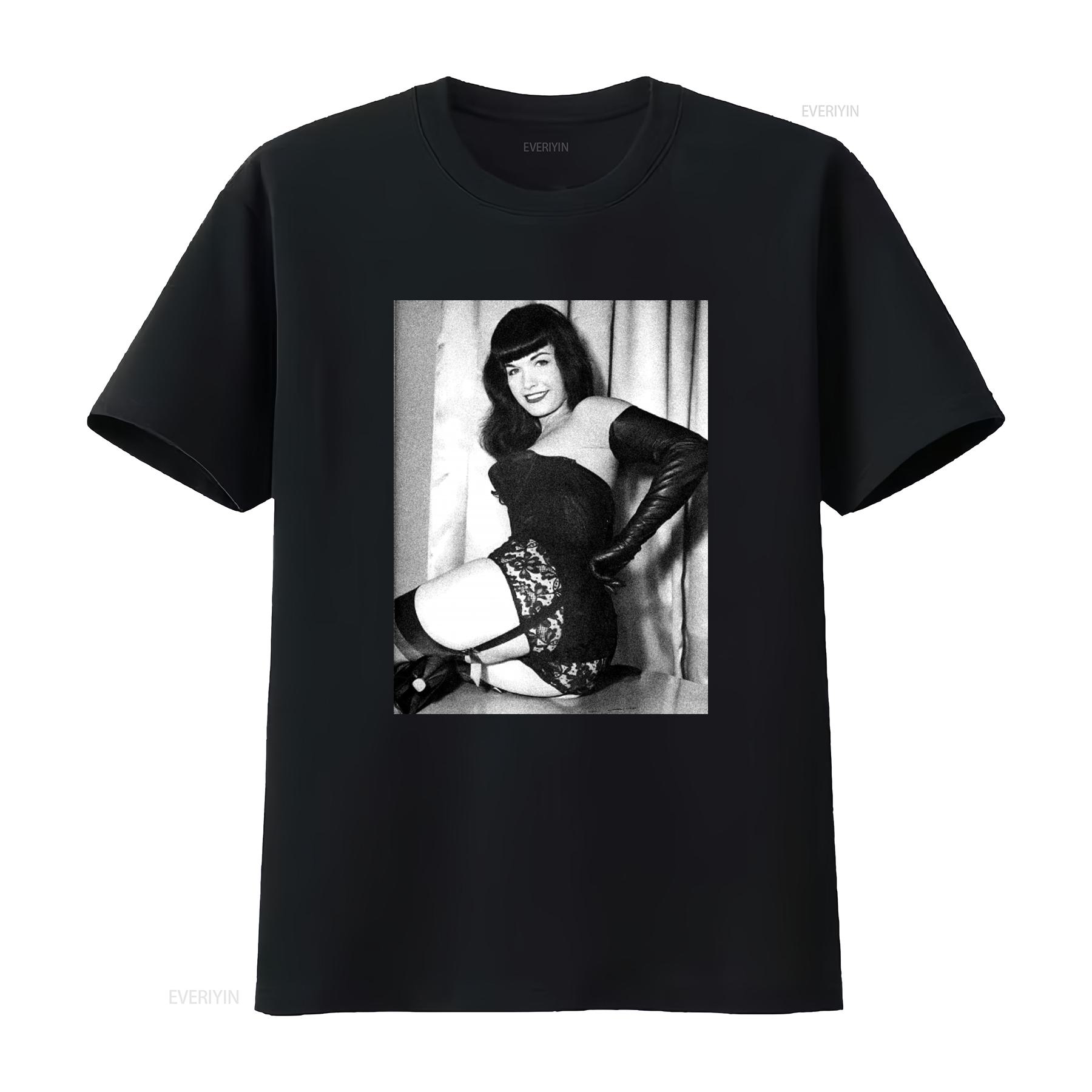 Vintage 90s Bettie Page Pin Up Girl Print T Shirt Medium vintage Washed Breathable Slightly Stylish Soft Stretched Casual 4XL
Vintage 90s Bettie Page Pin Up Girl Print T Shirt Medium vintage Washed Breathable Slightly Stylish Soft Stretched Casual 4XL