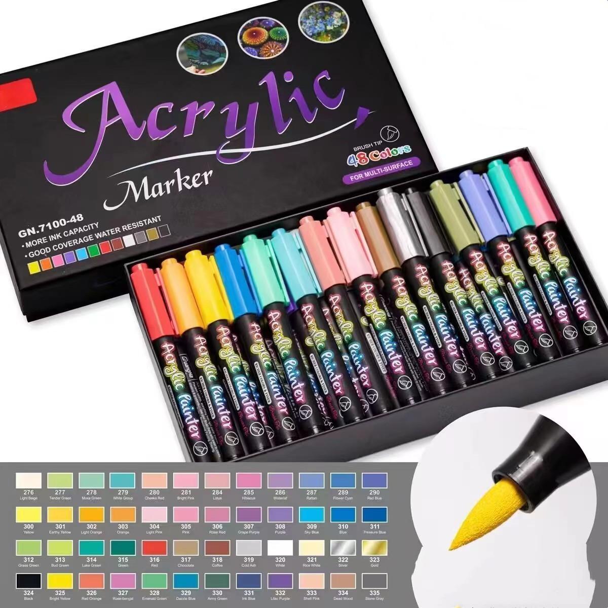 Мягкие кисти для акриловых маркеров с ультратонкими кончиками и маркеры-кисти для рисования камней, кусков дерева, керамики, рождественских украшений 48 colors разноцветный
Мягкие кисти для акриловых маркеров с ультратонкими кончиками и маркеры-кисти для рисования камней, кусков дерева, керамики, рождественских украшений 48 colors разноцветный