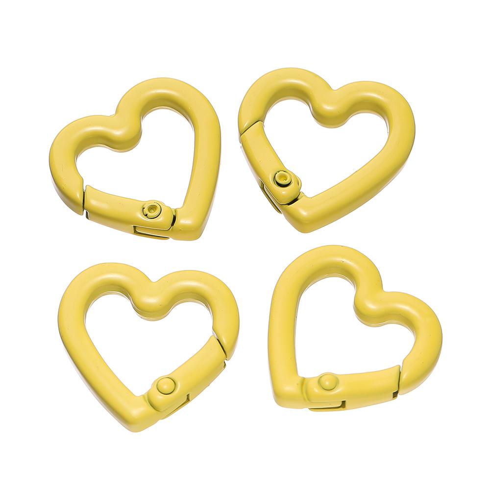 5pcs/lot Heart Spring Clasp Openable Love Shaped Carabiner Keychain Clips Hook Dog Chain DIY Jewelry Buckles Connector 21x22mm жовтий
5pcs/lot Heart Spring Clasp Openable Love Shaped Carabiner Keychain Clips Hook Dog Chain DIY Jewelry Buckles Connector 21x22mm жовтий