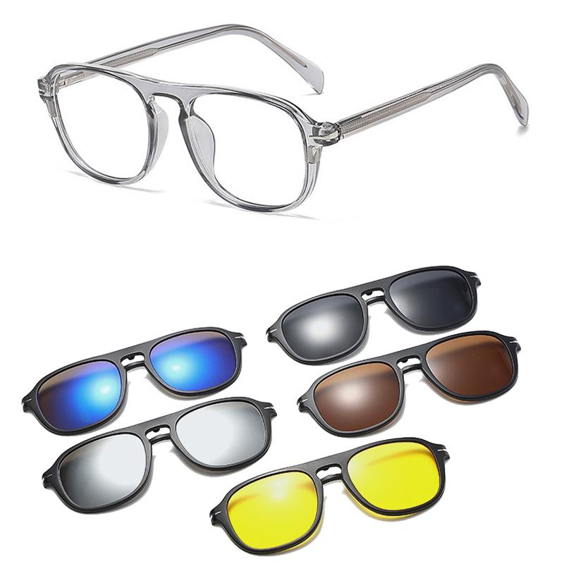 SO&EI Retro Square Men Magnetic 5 Lenses Sunglasses Set Fashion Women Luxury Outdoor Sports Driving Grey Polarized Shades UV400 As the picture
SO&EI Retro Square Men Magnetic 5 Lenses Sunglasses Set Fashion Women Luxury Outdoor Sports Driving Grey Polarized Shades UV400 As the picture