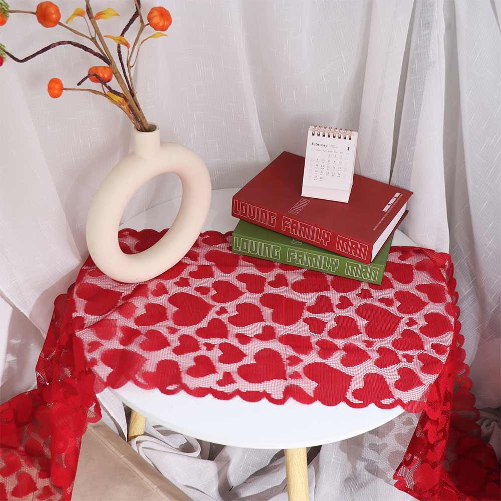 Festival Supplies Table Cover Valentines Day Tablecloth Red Heart Table Runner Table Decoration 36*183CM
Festival Supplies Table Cover Valentines Day Tablecloth Red Heart Table Runner Table Decoration 36*183CM