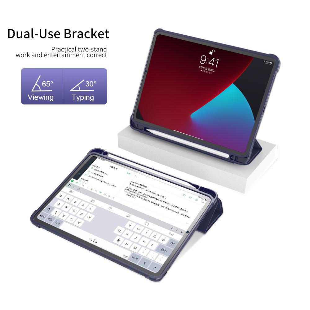 For iPad (2025)/10.9 (2022) Tri-Fold Stand Shell Cover PU Leather Auto Wake/Sleep Smart Tablet Case with Pen Slot Holder Dark Blue
For iPad (2025)/10.9 (2022) Tri-Fold Stand Shell Cover PU Leather Auto Wake/Sleep Smart Tablet Case with Pen Slot Holder Dark Blue