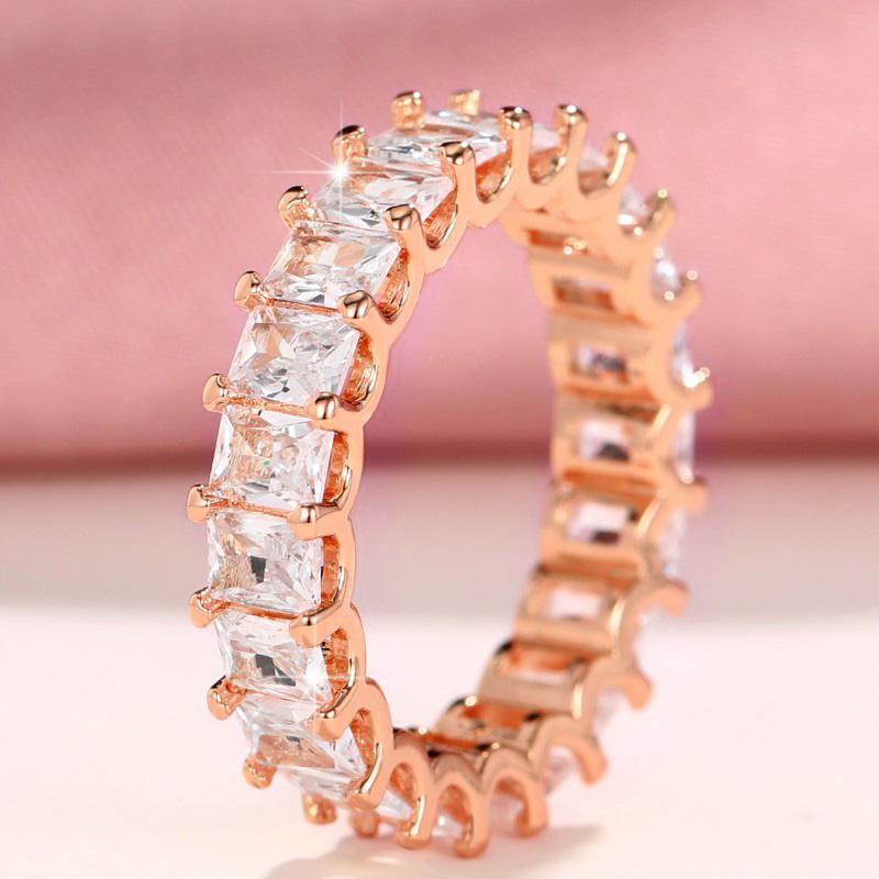Huitan Crystal/Pink CZ Promise Rings Women Simple Stylish Finger-ring Wedding Engagement Bands Fashion Versatile Lady Zircon 6
Huitan Crystal/Pink CZ Promise Rings Women Simple Stylish Finger-ring Wedding Engagement Bands Fashion Versatile Lady Zircon 6