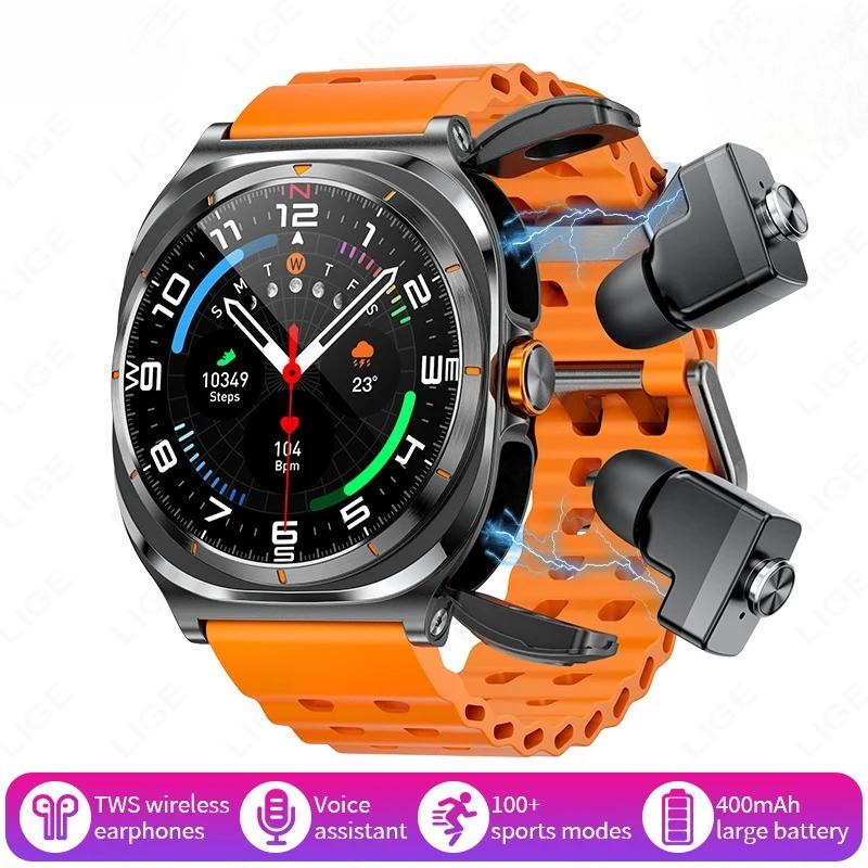 2 In 1 Smart Watch With Earbuds TWS Bluetooth Earphone Heart Rate Blood Pressure Sport Fitness Smartwatch Music Watch Men
2 In 1 Smart Watch With Earbuds TWS Bluetooth Earphone Heart Rate Blood Pressure Sport Fitness Smartwatch Music Watch Men